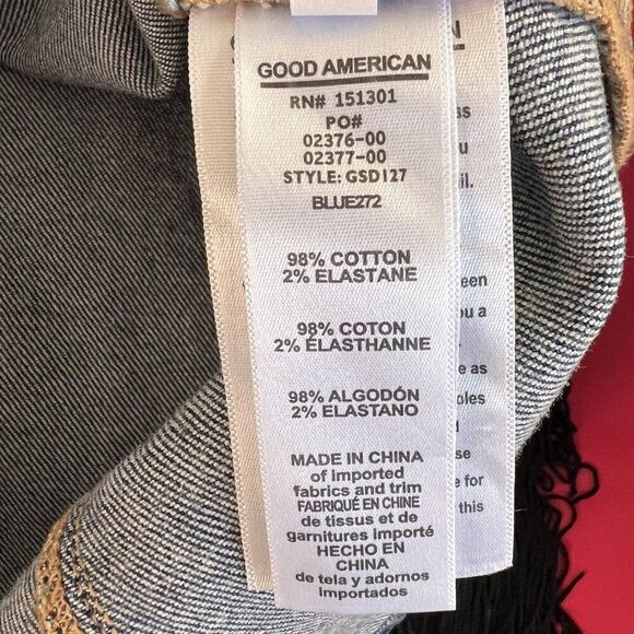 Good American Snap To It Button Front Denim Dress - Picture 8 of 8